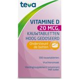 Teva Vitamine d 20 mcg 800ie 300 tabletten