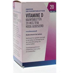 Teva Vitamine d 20 mcg 800ie 300 tabletten