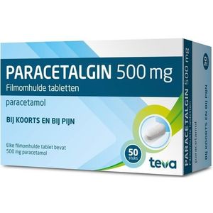 Teva Paracetalgin Paracetamol 500mg (snelst werkende paracetamol die verkrijgbaar is!)  50 tabletten