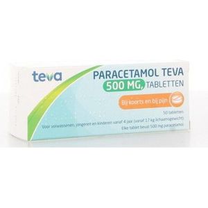 Teva - Paracetamol 500 mg - Pijnstillers - 50 Tabletten