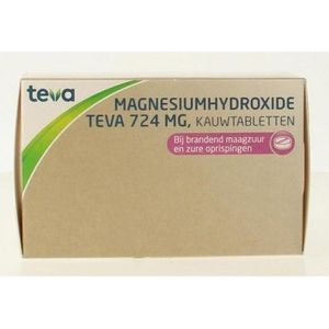 Teva Magnesiumhydroxide 724 mg 100 kauwtabletten