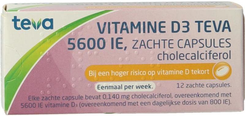 Vitamine D3 - Capsule - 60 Stuks - Cholecalciferol