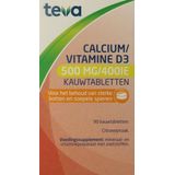 Teva - Calcium/Vitamine D - Voedingssupplement - 500mg/400IE - Kauwtablet