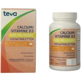 Teva Calcium/vitamine d 500 mg/400ie 90 Kauwtabletten