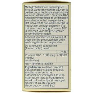 Teva - Vitamine B12 - Vitaminepreparaat - 1000 mcg - Met Zoetstof