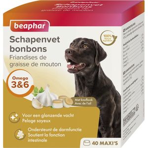 Beaphar Schapenvet Bonbons Knoflook - Hondenvoer - 245 gr