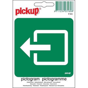 Pickup Pictogram 10x10 cm - Normale uitgang