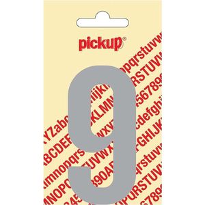 Pickup plakcijfer Nobel Lichtgrijs - 90 mm 9