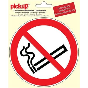 Pickup Sticker Verboden Te Roken 15x15cm