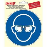 Pickup Pictogram rond diameter 15 cm - Oogbescherming dragen