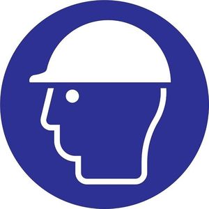 Pvc-bord veiligheidshelm Ø18cm