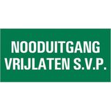 Pickup Bord Pvc Nooduitgang Vrijlaten 300x150mm