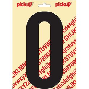 Pickup plakletter Nobel 200mm zwart O - 31002200O