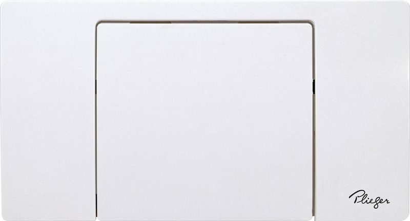 Plieger - Neckar - Bedieningspaneel Toilet - Wit - Frontbediening - 1 Start/Stop Knop