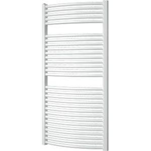 Designradiator Plieger Onda 804 Watt Zijaansluiting 119,6x58,5 cm Wit