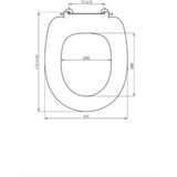 Plieger Economy Toiletbril – Wc Bril Wit – Wc Brillen met Deksel – RVS Bevestiging