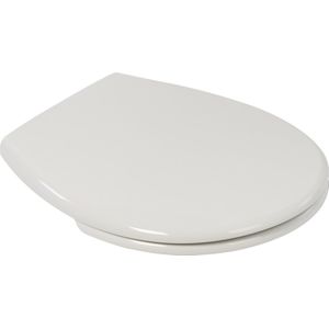 Plieger Economy closetzitting m. deksel thermoplast met RVS bevestigingsset wit
