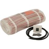 Plieger Heat elektrische vloerverwarmingsmat - wifi thermostaat - 50x500cm - 2.5m2 - 375W - rood 220511