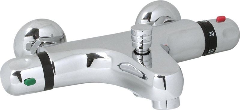 Plieger Verano Badkraan – Thermostaatkraan - Thermostatische badkraan - 15 cm – Chroom