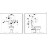 Plieger - Rhein - Laaghangend Reservoir - Wit - Single Flush
