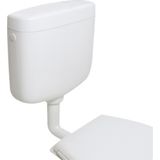 Plieger - Rhein - Laaghangend Reservoir - Wit - Single Flush