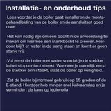 Plieger Boiler 10 Liter – Koperen Ketel – Hotfill – Keukenboiler 400 Watt – Energiebesparend - Doorstroomboiler