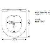 Closetzitting Plieger Verkort Compact Wit