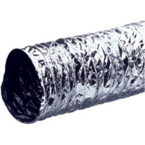 Flexibele aluminiumafvoerslang 150mm 1.5 Meter