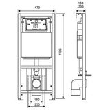 Geberit UP320 Inbouwreservoir Frontbediening Dual Flush en Isolatiemat UP320 0701131