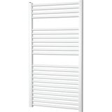 Plieger Palermo Designradiator – Handdoekradiator – 111.1 cm X 60 cm - 605 Watt – Mat Wit