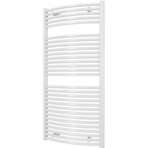 Plieger Onda designradiator horizontaal gebogen 1196x585mm 804W wit structuur