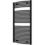 Designradiator bws odro gebogen met zijaansluiting 119,6x58,5 cm 804 watt mat wit