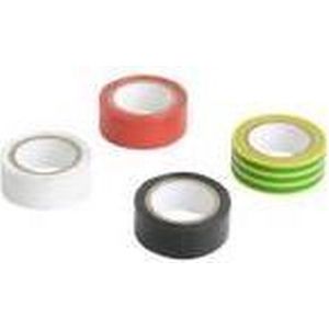 isolatieband 4 rollen à 4.5 meter in blister gr/gl+wi+zw+rd