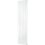 Designradiator plieger cavallino retto enkel 910 watt middenaansluiting 180x45 cm wit