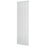 Designradiator plieger siena enkele variant 1094 watt middenaansluiting 180x46,2 cm wit