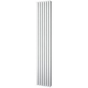 Plieger Siena designradiator verticaal dubbel 1800x318mm 1096W parelgrijs (pearl grey)