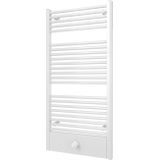 Designradiator bws locco middenaansluiting 121,5x60 cm 660 watt wit stuctuur