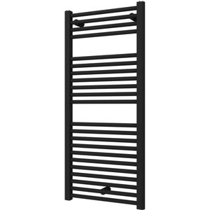 Designradiator BWS Palian met Zijaansluiting 111,1x50 cm 519 Watt Donkergrijs Structuur