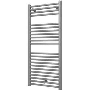 Designradiator BWS Palian met Zijaansluiting 111,1x50 cm 519 Watt Zilver Metallic