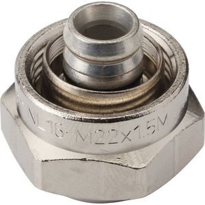 Uponor CV Koppeling 16 mm x M22 binnendraad 2 stuks