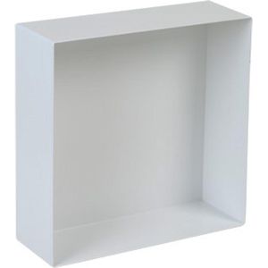 Plieger Inbox Inbouwnis - Opbouwnis - RVS - 30x30x10cm - Wit