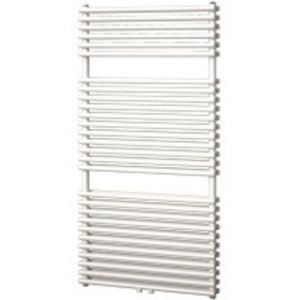 Designradiator florion nxt dubbel 121,6x60 cm 980 watt met middenaansluiting zilver metallic