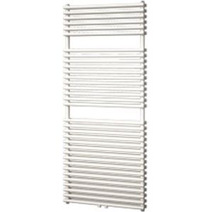 Designradiator florion nxt dubbel 140,6x60 cm 1153 watt met middenaansluiting zilver metallic