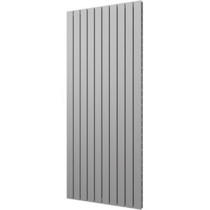 Designradiator Plieger Cavallino Retto Dubbel 1936 Watt Middenaansluiting 180x75,4 cm Pearl Grey
