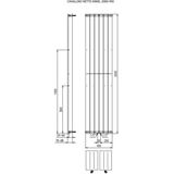 Plieger - Cavallino Retto - Designradiator - Wit - 999 Watt