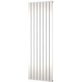 Designradiator Plieger Cavallino Retto Enkel 1332 Watt Middenaansluiting 200x60,2 cm Zwart