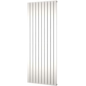 Designradiator plieger cavallino retto enkel 1666 watt middenaansluiting 200x75,4 cm zwart