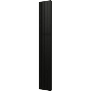 Designradiator plieger cavallino retto dubbel 905 watt middenaansluiting 200x29,8 cm antraciet metallic