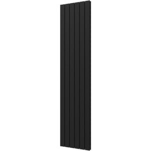 Designradiator Plieger Cavallino Retto Dubbel 1287 Watt Middenaansluiting 200x45 cm Donkergrijs Structuur