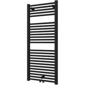 Designradiator Plieger Palmyra 580 Watt Midden- of Zijaansluiting 117,5x50 cm Donkergrijs Structuur